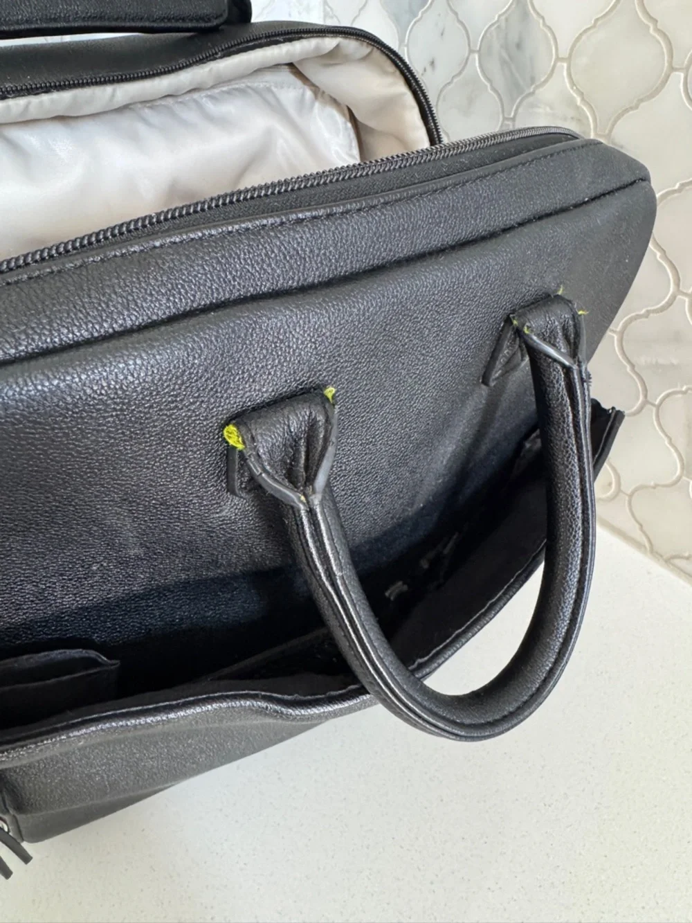 Black Ayla & Co Baby Diaper Backpack Tote